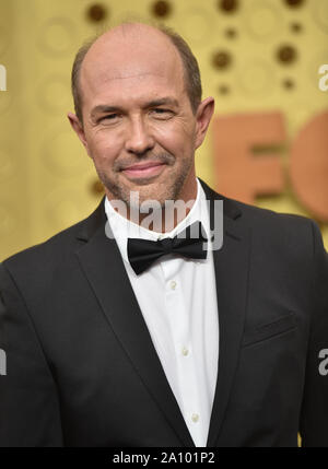 Eric Lang arrives for the 71st annual Primetime Emmy Awards held at the Microsoft Theater in downtown Los Angeles on Sunday, September 22, 2019.   Photo by Christine Chew/UPI Stock Photo