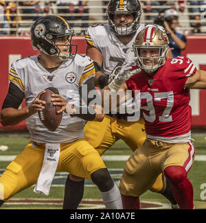 San Francisco 49ers defensive end Nick Bosa (97) rushes during an NFL  football game against the New Orleans Saints, Sunday, Nov.27, 2022, in  Santa Clara, Calif. (AP Photo/Scot Tucker Stock Photo - Alamy