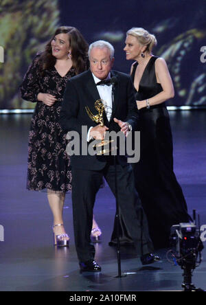 Lorne Michaels and cast and crew of 'Saturday Night Live' accept the Outstanding Variety Sketch Series award for 'Saturday Night Live' onstage during the 71st annual Primetime Emmy Awards at the Microsoft Theater in downtown Los Angeles on Sunday, September 22, 2019. Photo by Jim Ruymen/UPI Stock Photo