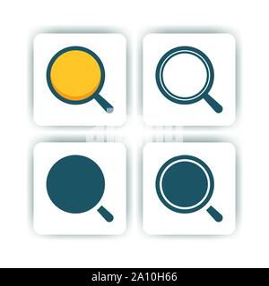 user icon for mobile, web, and presentation with flat color vector illustrator Stock Vector