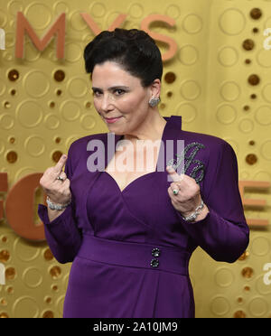 Los Angeles, United States. 22nd Sep, 2019. Alex Borstein arrives for the 71st annual Primetime Emmy Awards held at the Microsoft Theater in downtown Los Angeles on Sunday, September 22, 2019. Photo by Christine Chew/UPI Credit: UPI/Alamy Live News Stock Photo