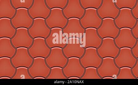 Seamless pattern of cobblestone pavers Stock Vector