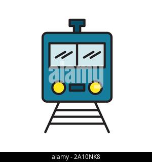 Train glyph icon isolated on white. EPS10 Stock Vector