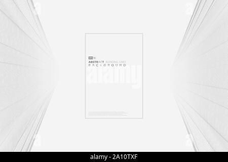 Abstract gray blending line 3d cover vector decoration for artwork. You can use for poster, template design, ad, sales. illustration vector eps10 Stock Photo