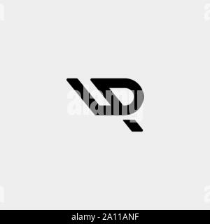 Letter LP LR Monogram Logo Design Minimal Stock Vector
