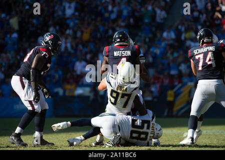 Los Angeles Chargers linebacker Joey Bosa warms up before an NFL football  game against the Jacksonville Jaguars in Inglewood, Calif., Sunday, Sept.  25, 2022. (AP Photo/Mark J. Terrill Stock Photo - Alamy