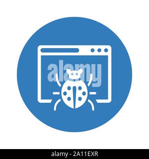 Beautiful design and fully editable Computer, Bug, fixing, repair, virus icon for commercial, print media, web or any type of design projects. Stock Vector