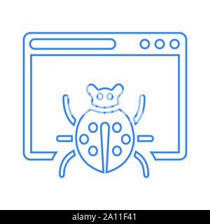 Beautiful design and fully editable Computer, Bug, fixing, repair, virus icon for commercial, print media, web or any type of design projects. Stock Vector