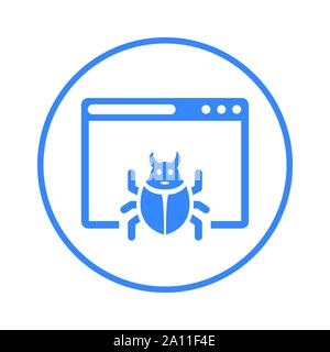 Beautiful design and fully editable Computer, Bug, fixing, repair, virus icon for commercial, print media, web or any type of design projects. Stock Vector