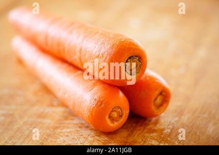 Carrots in a pile Stock Photo