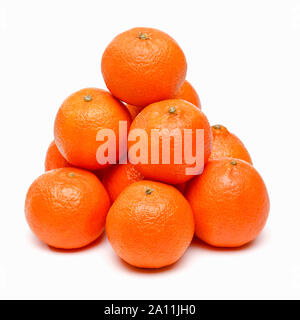 Oranges - Pile of whole oranges cut out Stock Photo
