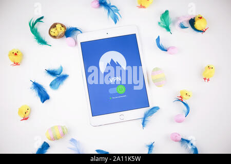 Easter shopping? Do it with VPN Stock Photo