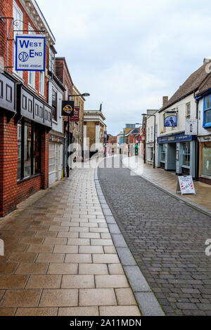 huntingdon town centre high street , cambridgeshire, england, uk, gb Stock Photo