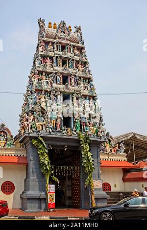 Sri Mariamman Temple, Singapores oldest Hindu temple,Chinatown, Singapore. Stock Photo