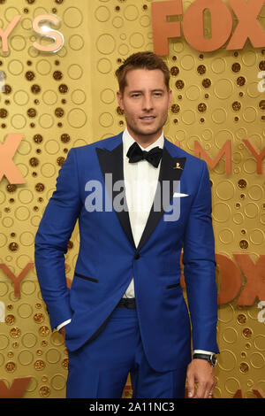 September 22, 2019, Los Angeles, CA, USA: LOS ANGELES - SEP 22:  Justin Hartley at the Primetime Emmy Awards - Arrivals at the Microsoft Theater on September 22, 2019 in Los Angeles, CA (Credit Image: © Kay Blake/ZUMA Wire) Stock Photo