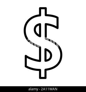 Dollar sign illustration Stock Vector