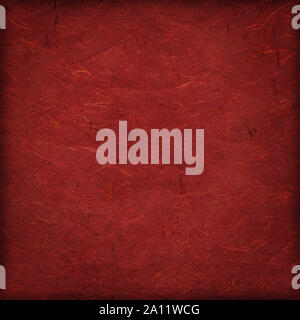 Red paper background with frame Stock Photo