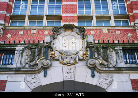 The main building of Gdansk University of Technology in Poland Stock Photo