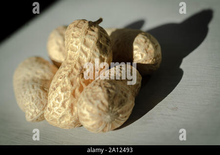 Dried Peanuts in Shells Stock Photo
