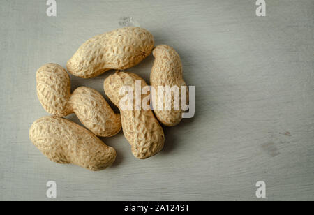 Dried Peanuts in Shells Stock Photo
