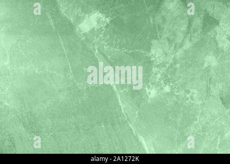 Mint marble texture. Natural patterned stone for background, copy space and design. Abstract marble stone surface. Trendy mint color. Stock Photo