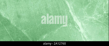 Mint marble texture. Natural patterned stone for background, copy space and design. Abstract marble stone surface. Trendy mint color. Stock Photo