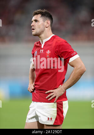 Wales' Tomos Williams during the 2019 Rugby World Cup Pool D match at City of Toyota Stadium, Japan. Stock Photo