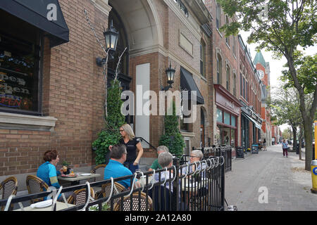 Shopping on Downtown on Huronia Street in Collingwood, Ontario, Canada, North America Stock Photo
