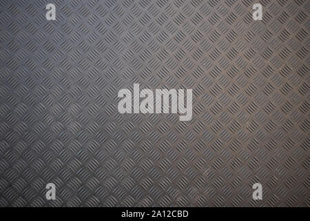Metal sheet background texture. Aluminum checkered extrusion sheet material, full frame Stock Photo