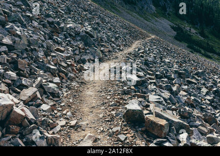 The Pacific Crest Trail near Hart's Pass in the Pasayten Wilderness, Okanogan-Wenatchee National Forest, about 35 miles from the Canadian border in th Stock Photo