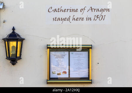 charmouth seaside resort town centre scenic high street, catherine of aragon stayed here, long distance footpath,dorset, england, uk, gb Stock Photo