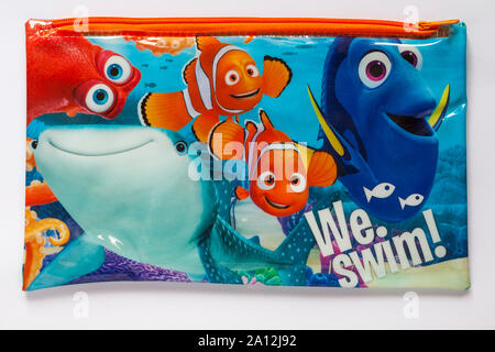 Finding Dory pencil case isolated on white background Stock Photo
