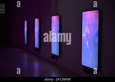 Mark Leckey. Winner of the Turner Prize 2008, O' Magic Power of Bleakness, Solo Exhibition, Tate Britain, Millbank, London. UK Stock Photo