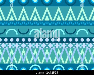 Ethnic seamless pattern. Tribal textiles, hippie fashion style for fabric, clothing and wallpaper. Vector illustration Stock Vector