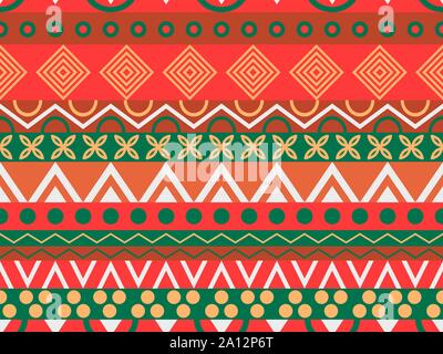 Ethnic seamless pattern. Tribal textiles, hippie fashion style for fabric, clothing and wallpaper. Vector illustration Stock Vector