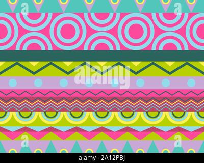 Ethnic seamless pattern. Tribal textiles, hippie fashion style for fabric, clothing and wallpaper. Vector illustration Stock Vector