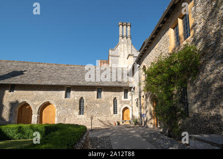 Winchester College, a historic private boys' school in Hampshire, UK Stock Photo