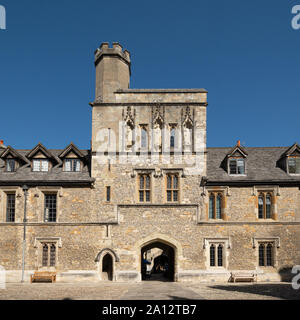 Winchester College, a historic private boys' school in Hampshire, UK Stock Photo