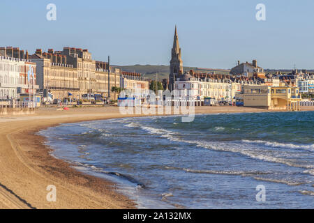 seaside resort and town of weymouth, south coast, england, uk, gb Stock Photo