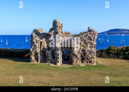 sandsfoot castle gardens, weymouth, dorset, england, uk, gb Stock Photo