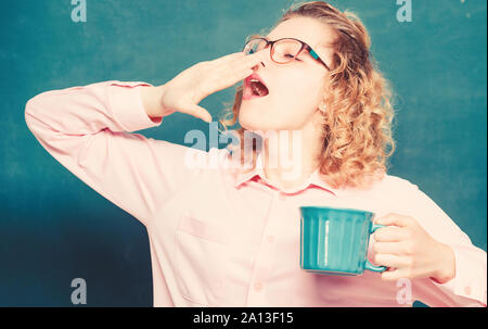 https://l450v.alamy.com/450v/2a13f15/morning-vibes-idea-and-inspiration-yawning-woman-with-coffee-cup-at-blackboard-good-morning-girl-refreshing-with-tea-drink-school-teacher-need-coffee-break-energy-and-vigor-energy-charge-2a13f15.jpg