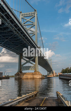 Benjamin Franklin Bridge in Philadelphia 02 Stock Photo