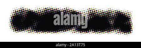 Halftone Grunge Banner Stock Vector