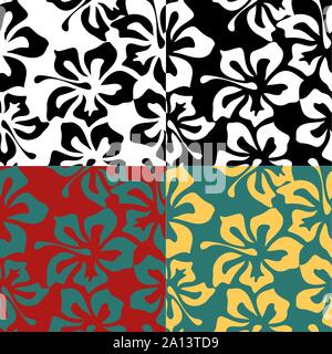 Modern abstract black seamless pattern on white backdrop. Abstract repeat background. Textile design. Modern floral background. Beautiful illustration Stock Vector