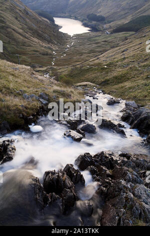 Small Water Beck flowing down to Haweswater, in the English Lake District at dawn Stock Photo