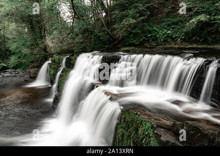 Waterfall in Brecon Beacons National Park Stock Photo