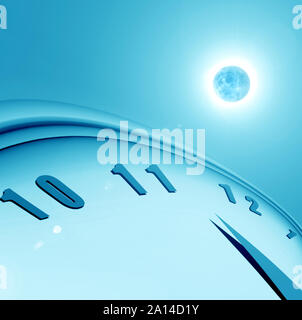 Close up of clock and time concept Stock Photo