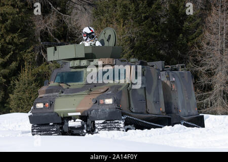 Italian Army Bv 206S armored personnel carrier. Stock Photo