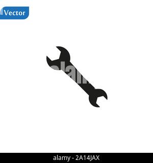 Tools wrench and screwdriver vector icon in trendy flat style isolated on grey background. Service symbol. Repair Icon. Service simbol. Tools singn Stock Vector
