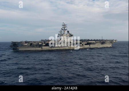 USS Ronald Reagan transits the Philippine Sea. (23109931222 Stock Photo ...